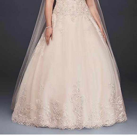 As Is Plus-size Wedding Dress with Beaded Details - Picture 3 of 6